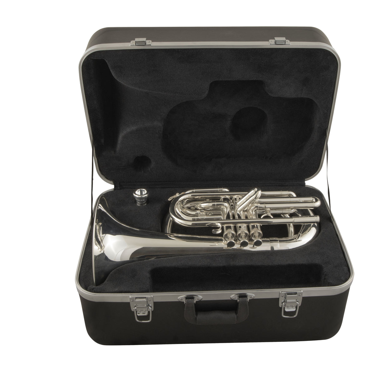 King KMB411S Performance Marching Baritone Horn - Silver-Plated
