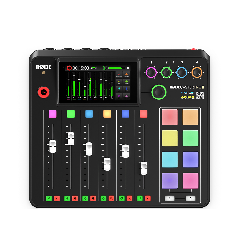 RODE Rodecaster Pro II Production Bundle with NTH-100 Headphones