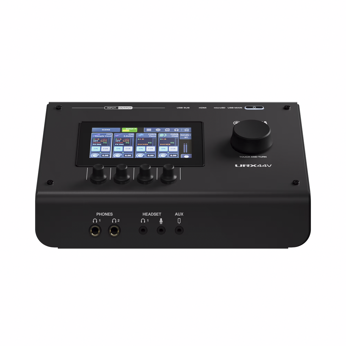 Yamaha URX44V USB-C Audio and Video Interface - Black