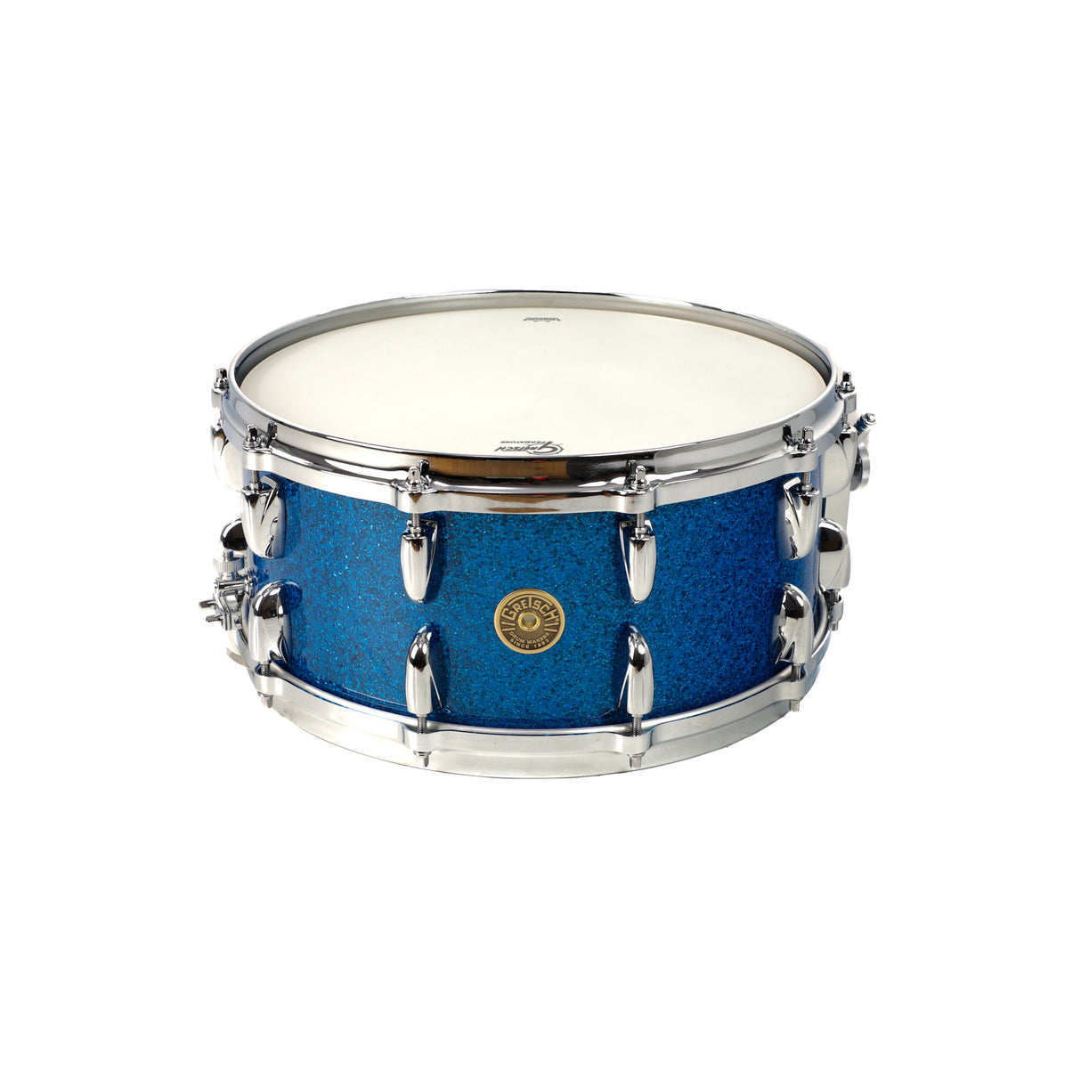 Gretsch USA Custom 14x6.5-Inch Snare Drum - Blue Glass