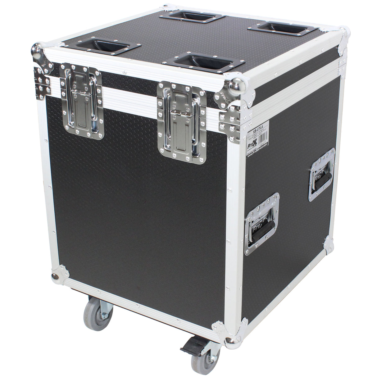 ProX XS-UTL4 ATA Utility Flight Travel Heavy-Duty Storage Road Case with 4-Inch in casters – 22.5x22.5x25 -Inch Exterior
