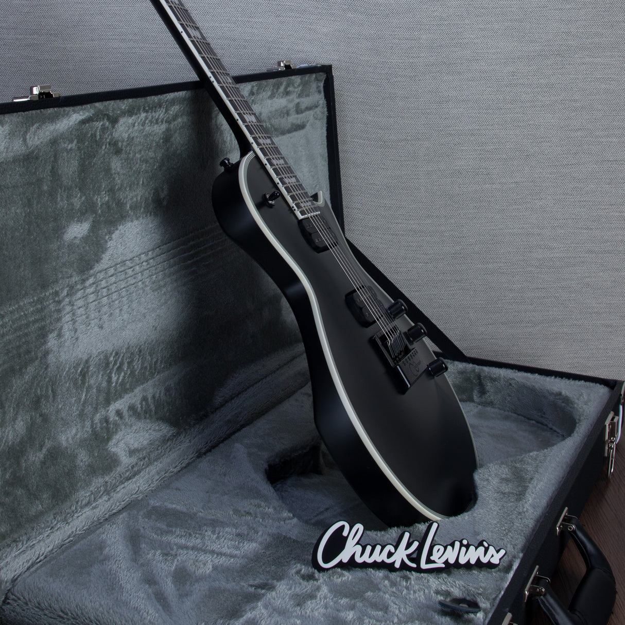 ESP E-II Eclipse-7 Evertune 7-String Electric Guitar - Black Satin - #ES5832193 - Mint, Open Box