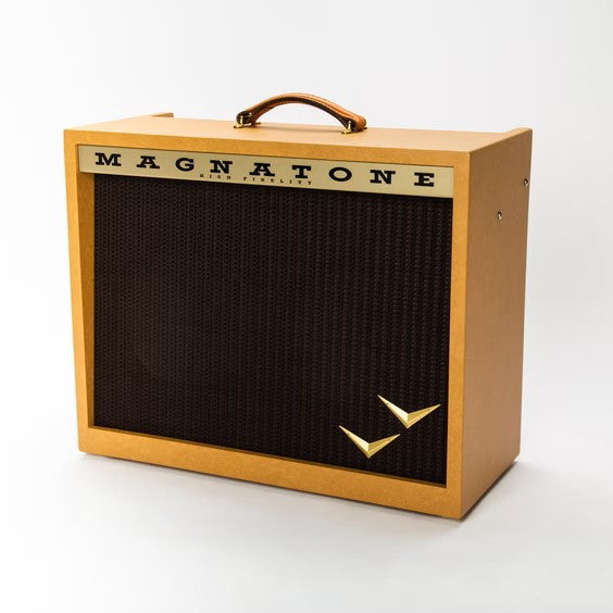 Magnatone Panoramic Stereo 2x10-Inch 24-Watt Tube Combo Guitar Amplifier - Camel