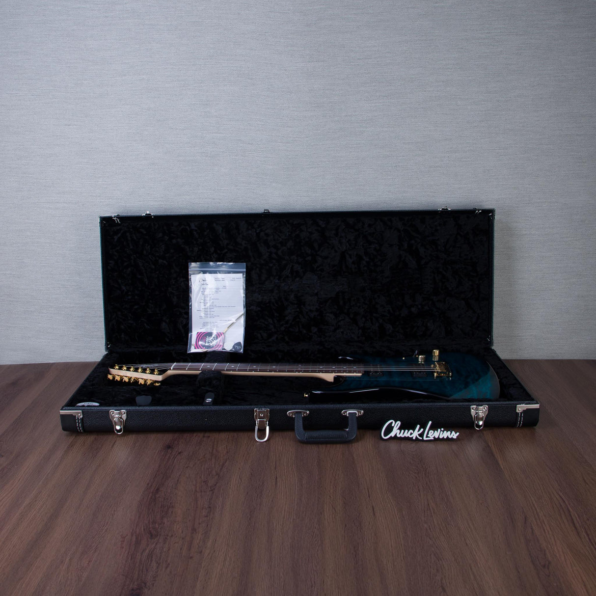 Suhr Limited Edition Standard Thin Burst Electric Guitar - Trans Teal - #89444
