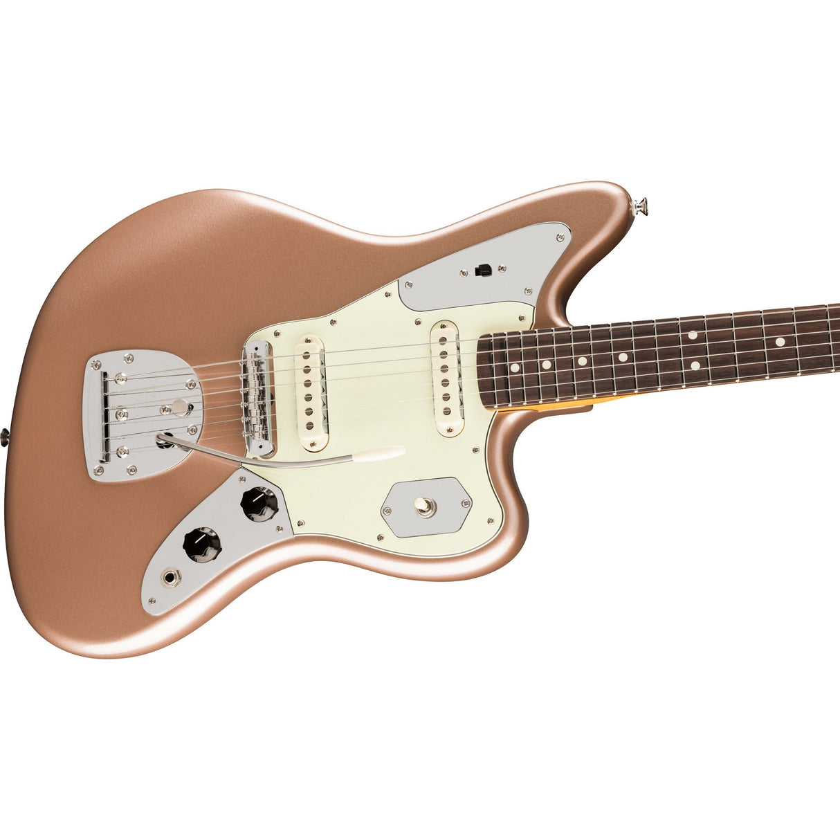 Fender American Professional Classic Jaguar Electric Guitar - Faded Firemist Gold