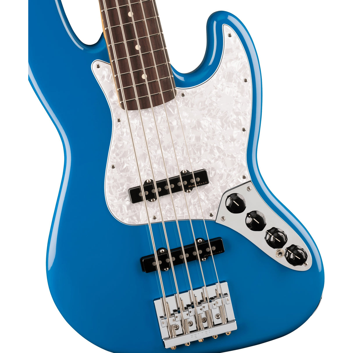 Fender Player II Modified Active Jazz V Electric Bass Guitar, Rosewood Fingerboard - Electric Blue