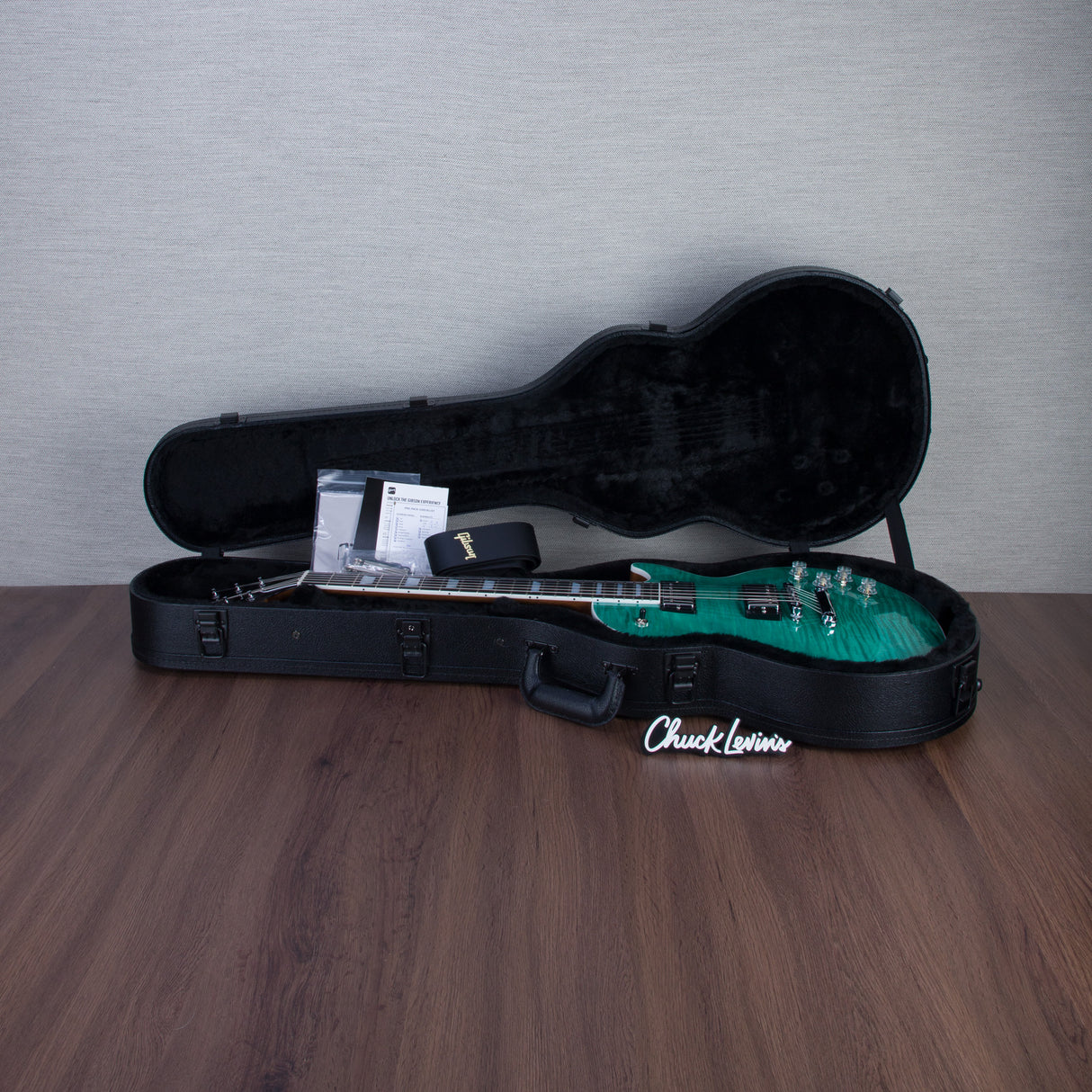 Gibson Les Paul Modern Figured Electric Guitar - Seafoam Green - #224830126