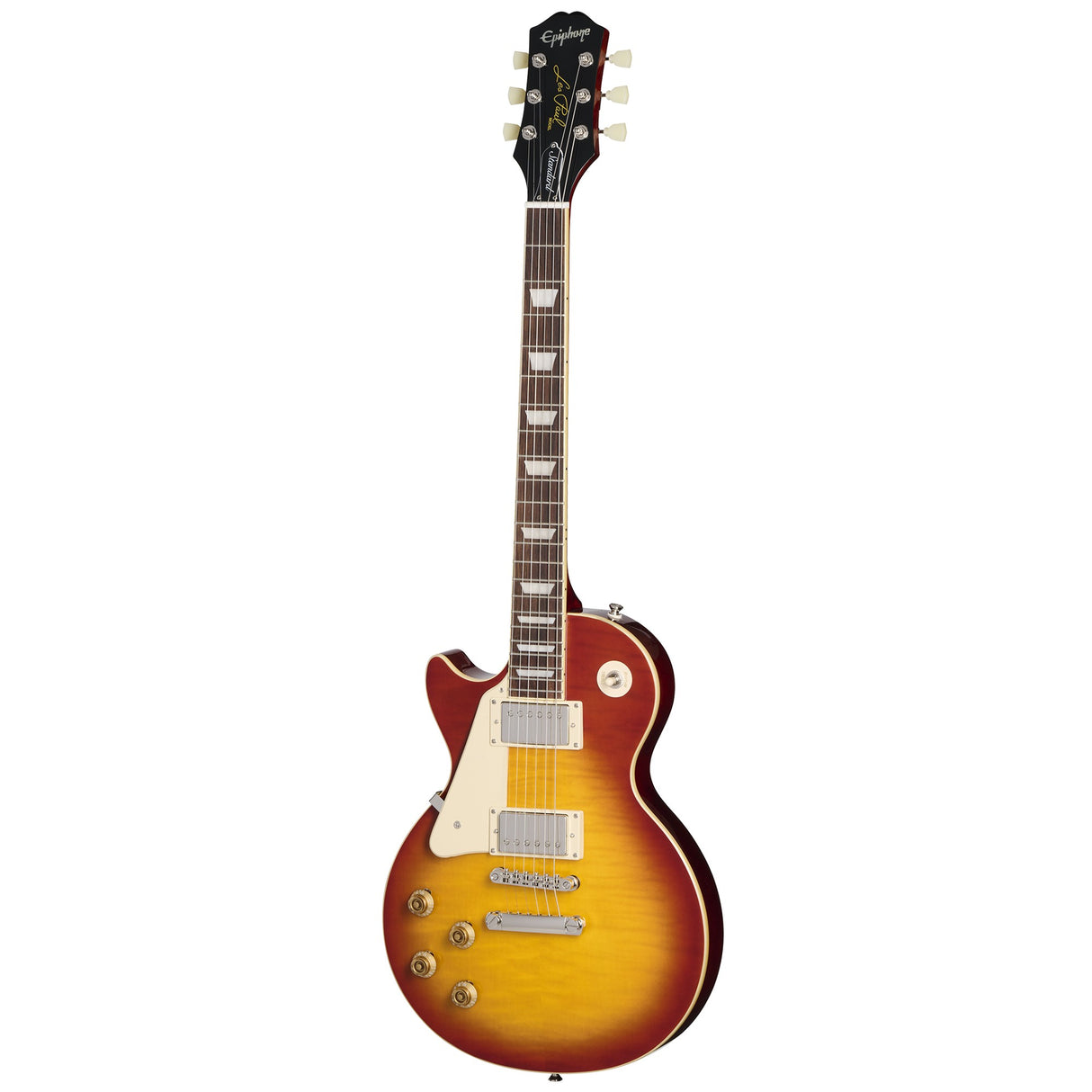 Epiphone Les Paul Standard 50's Figured Top Left Handed Electric Guitar - Washed Cherry Sunburst