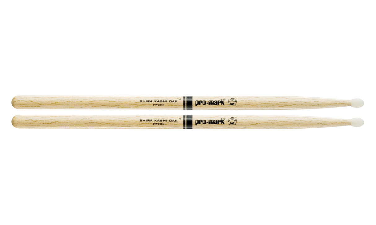 Promark PW2BN Shira Kashi Oak 2B Nylon Tip drumstick
