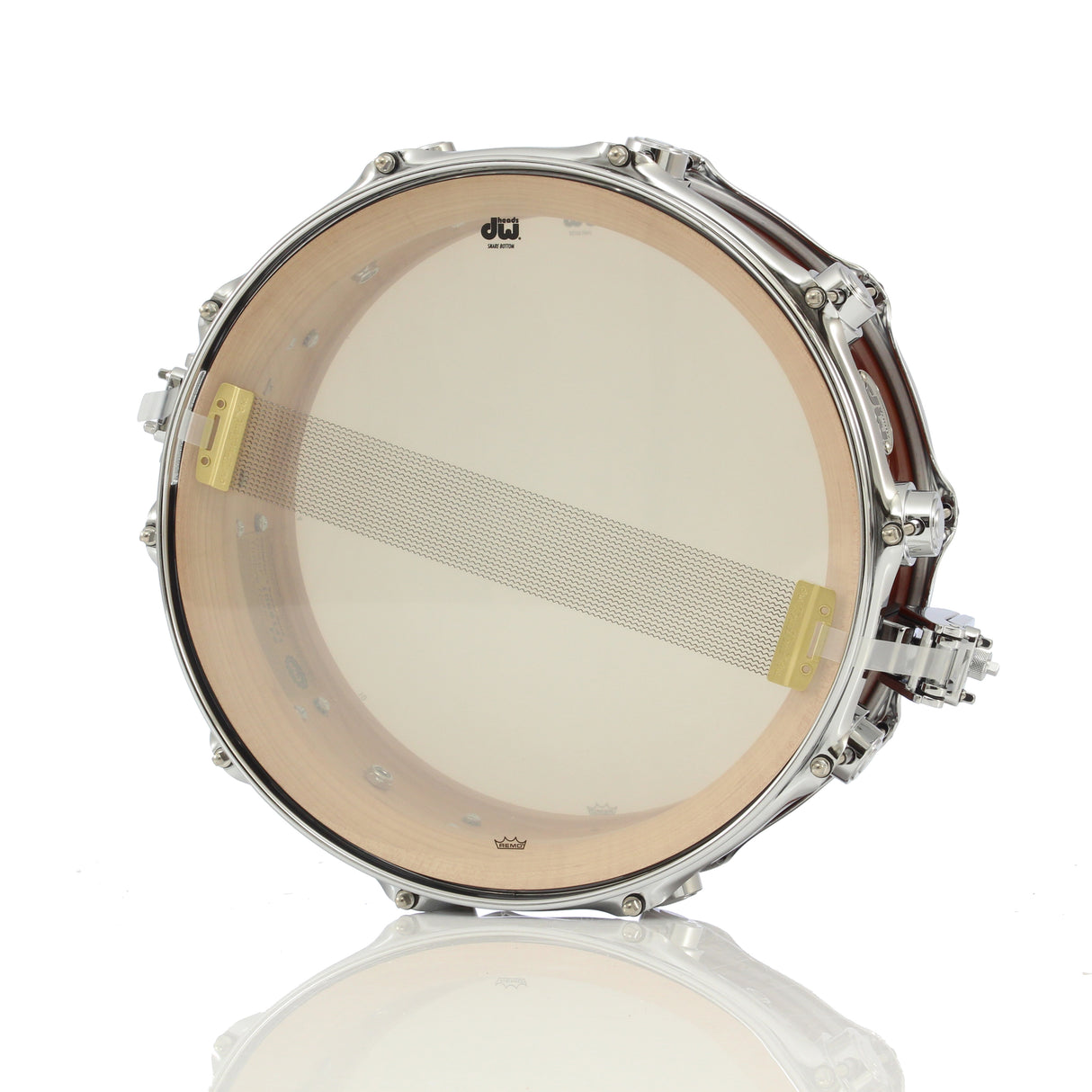 Drum Workshop 14" x 5.5" Collector's Series Super Solid Snare Drum - Tobacco Lacquer With Chrome Hardware