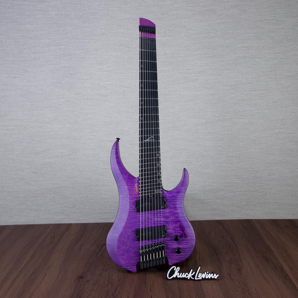 Legator Ghost Super Shred Multiscale 8-String Electric Guitar - Satin Purple Flame - #IM25060592