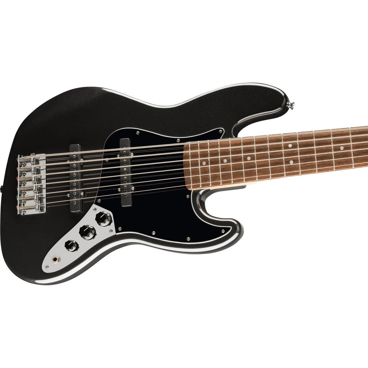 Squier Affinity Series Jazz Bass VI Electric Bass Guitar - Black Metallic - Preorder