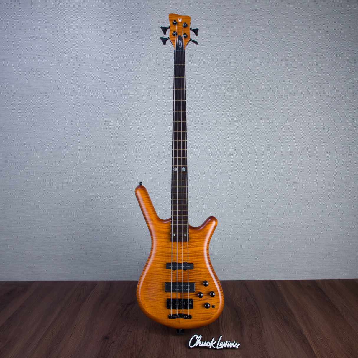 Warwick Limited Edition Pro Series Steametter 4-String Electric Bass Guitar - Special Amber Transparent Satin - #GPSG01021322
