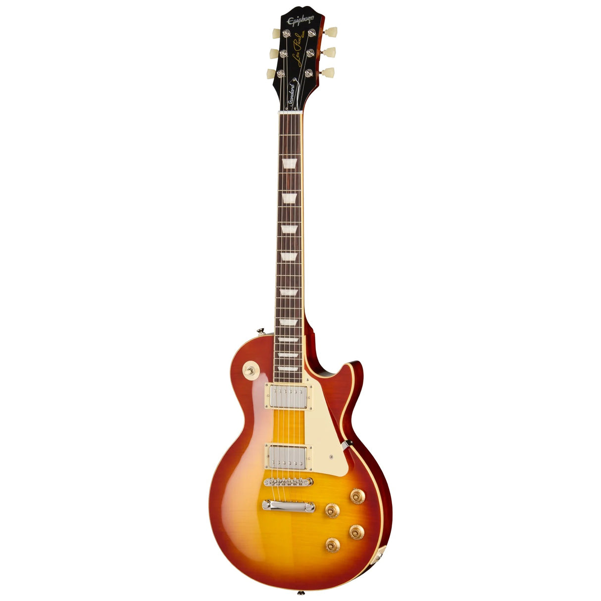 Epiphone Les Paul Standard 50s Figured Electric Guitar - Washed Cherry Sunburst