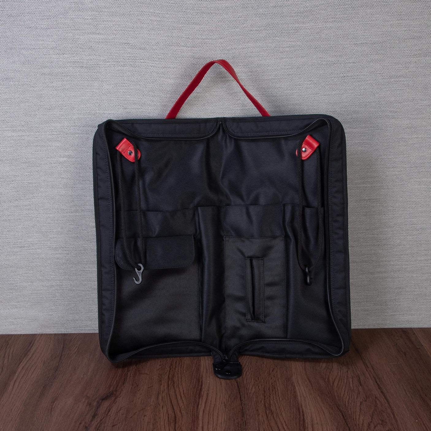 Gard Nylon Drumstick Bag - Black with Red Accent - CHUCKSCLUSIVE