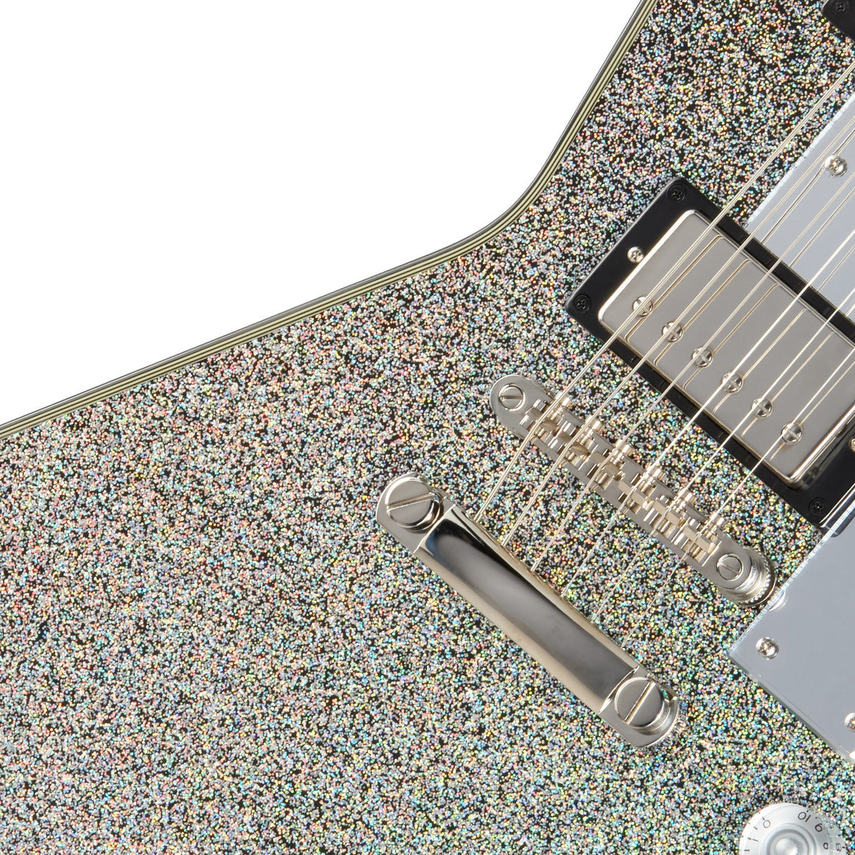 Epiphone Lzzy Hale Explorer Custom Signature Electric Guitar - Black Diamond Holographic Sparkle