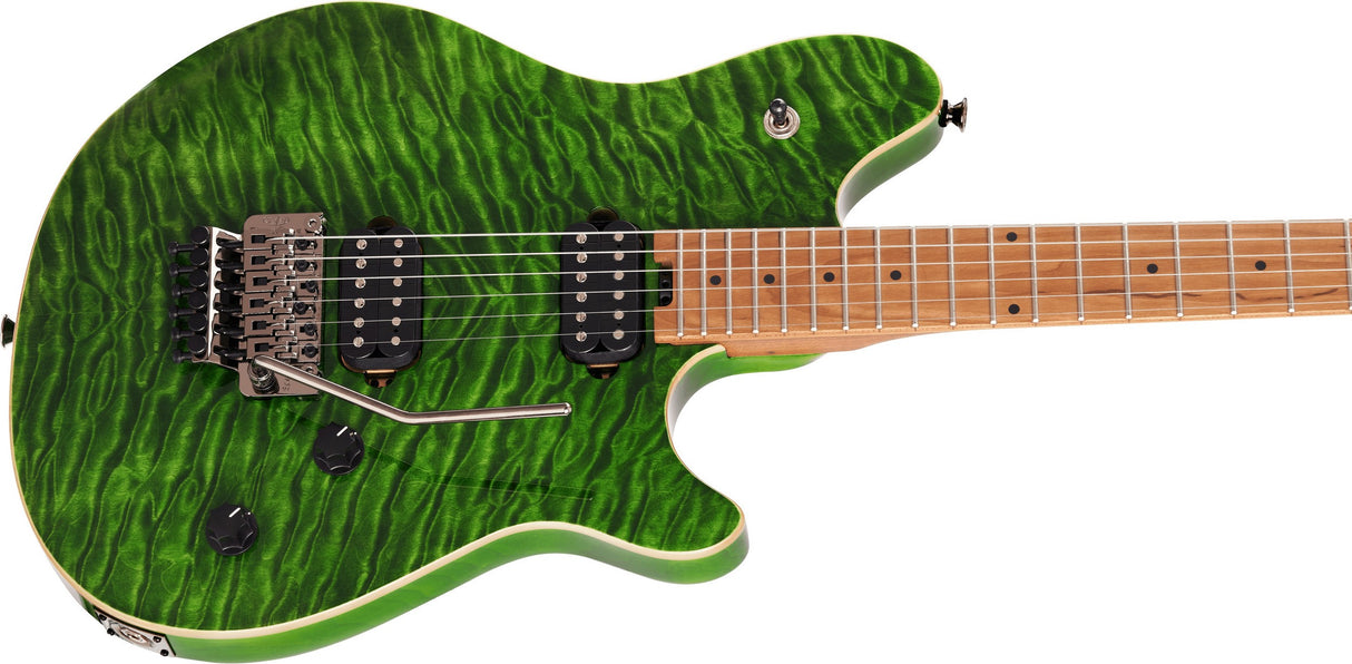 EVH 2021 Wolfgang WG Standard QM Electric Guitar - Transparent Green - New