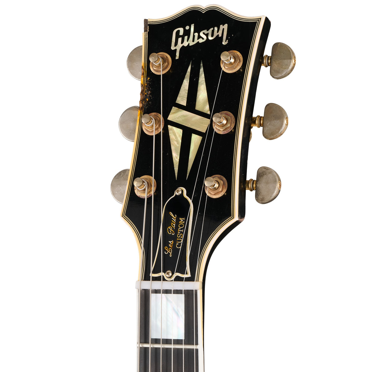 Gibson Custom Shop Murphy Lab Eric Clapton 1958 Les Paul Custom Electric Guitar - Ebony - #EC 132