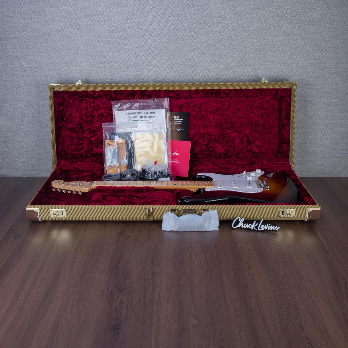 Fender Custom Shop Limited Edition 70th Anniversary 1954 Stratocaster NOS Electric Guitar - Wide Fade 2-Tone Sunburst - #XN5245.