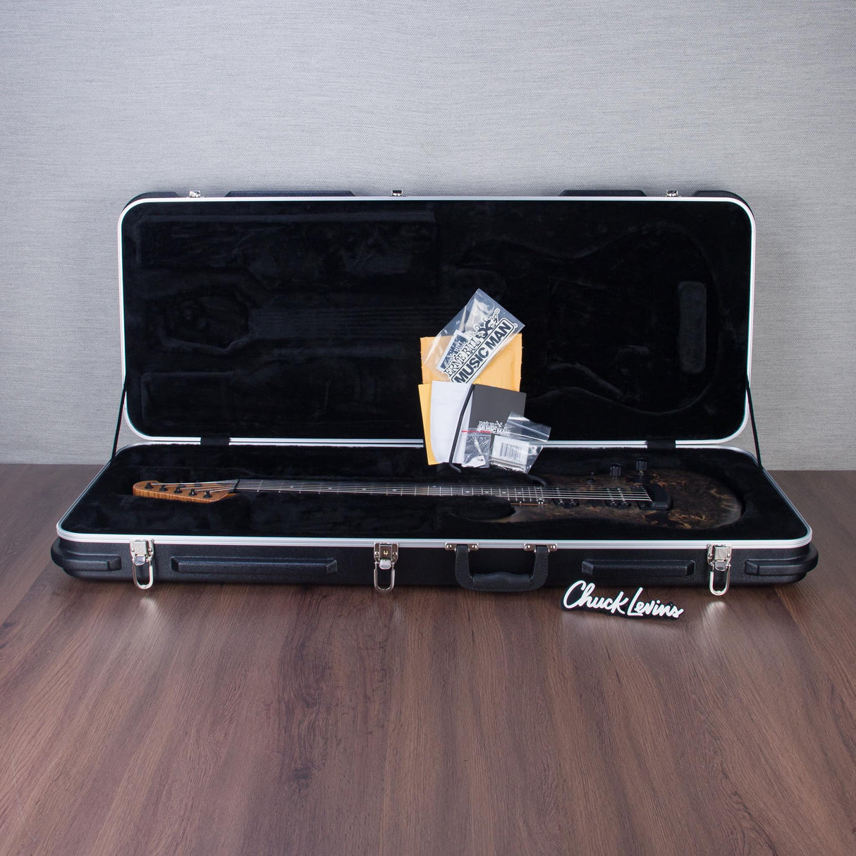 Music Man Jason Richardson Signature Cutlass 7-String Electric Guitar - Natural, Buckeye Burl Top