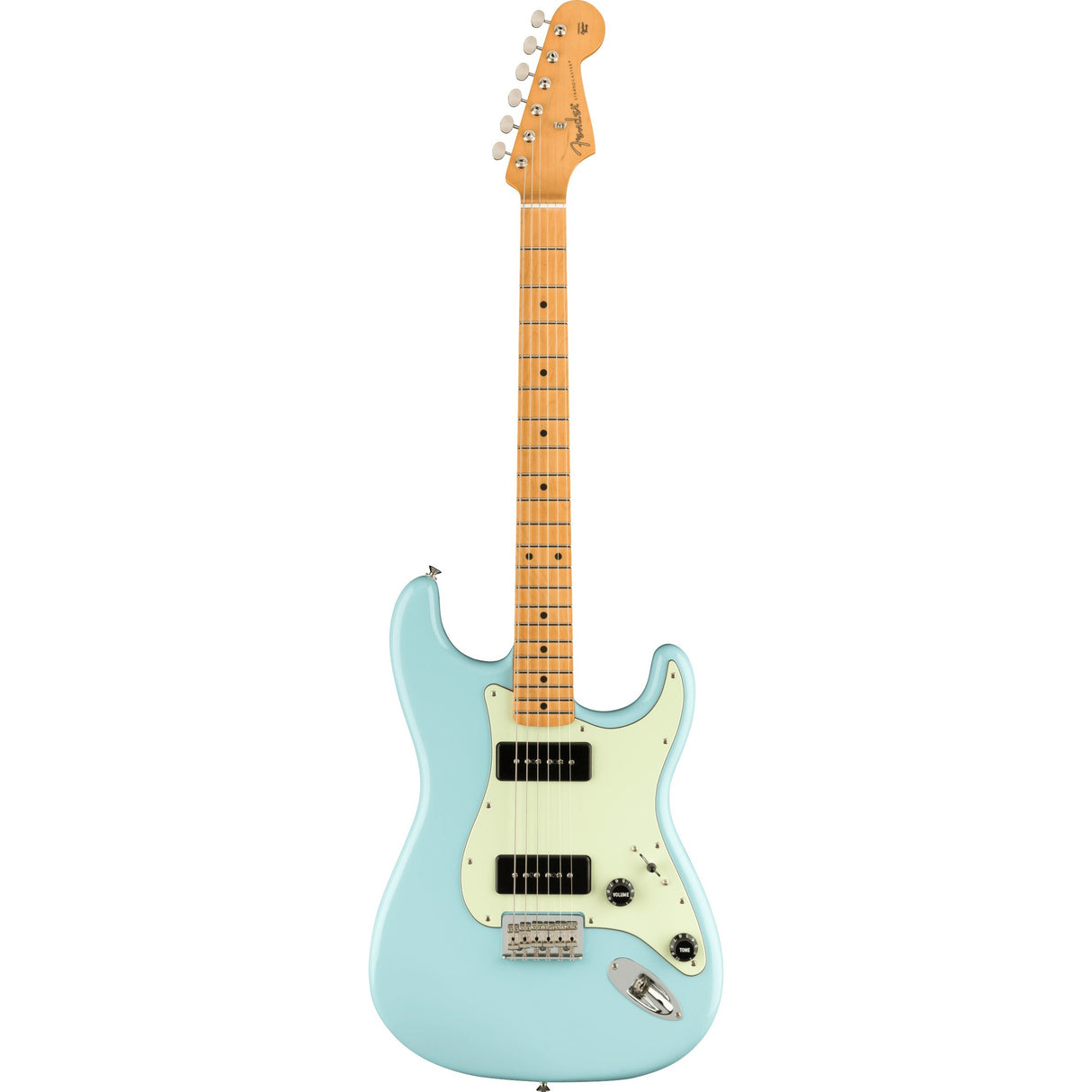 Fender Noventa Stratocaster Electric Guitar - Daphne Blue, Maple Fingerboard - New