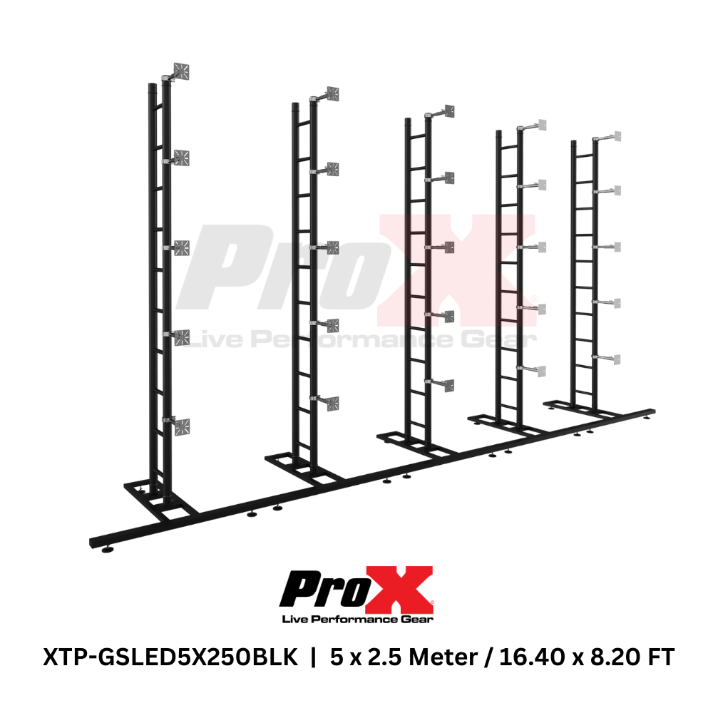 ProX XTP-GSLED5X250BLK LED Video Display Panel Ground Support System Package