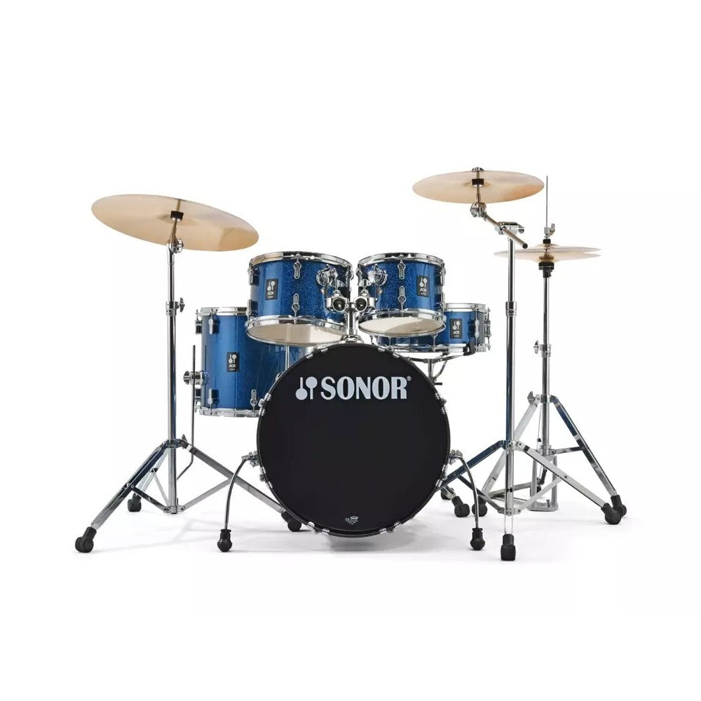 Sonor AQX Stage Series 5-Piece Complete Kit - Blue Ocean Sparkle