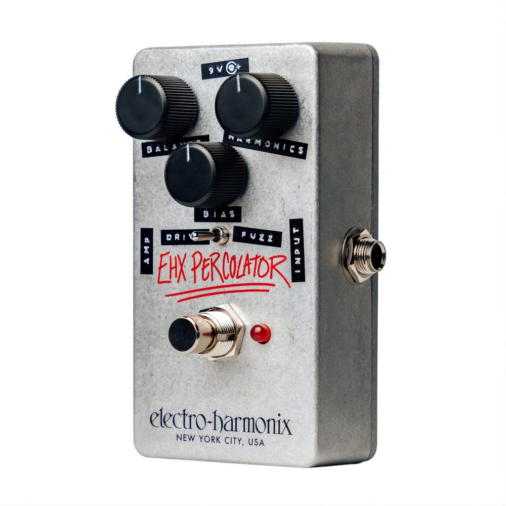 Electro-Harmonix Percolator Harmonic Saturator Fuzz Guitar Effects Pedal
