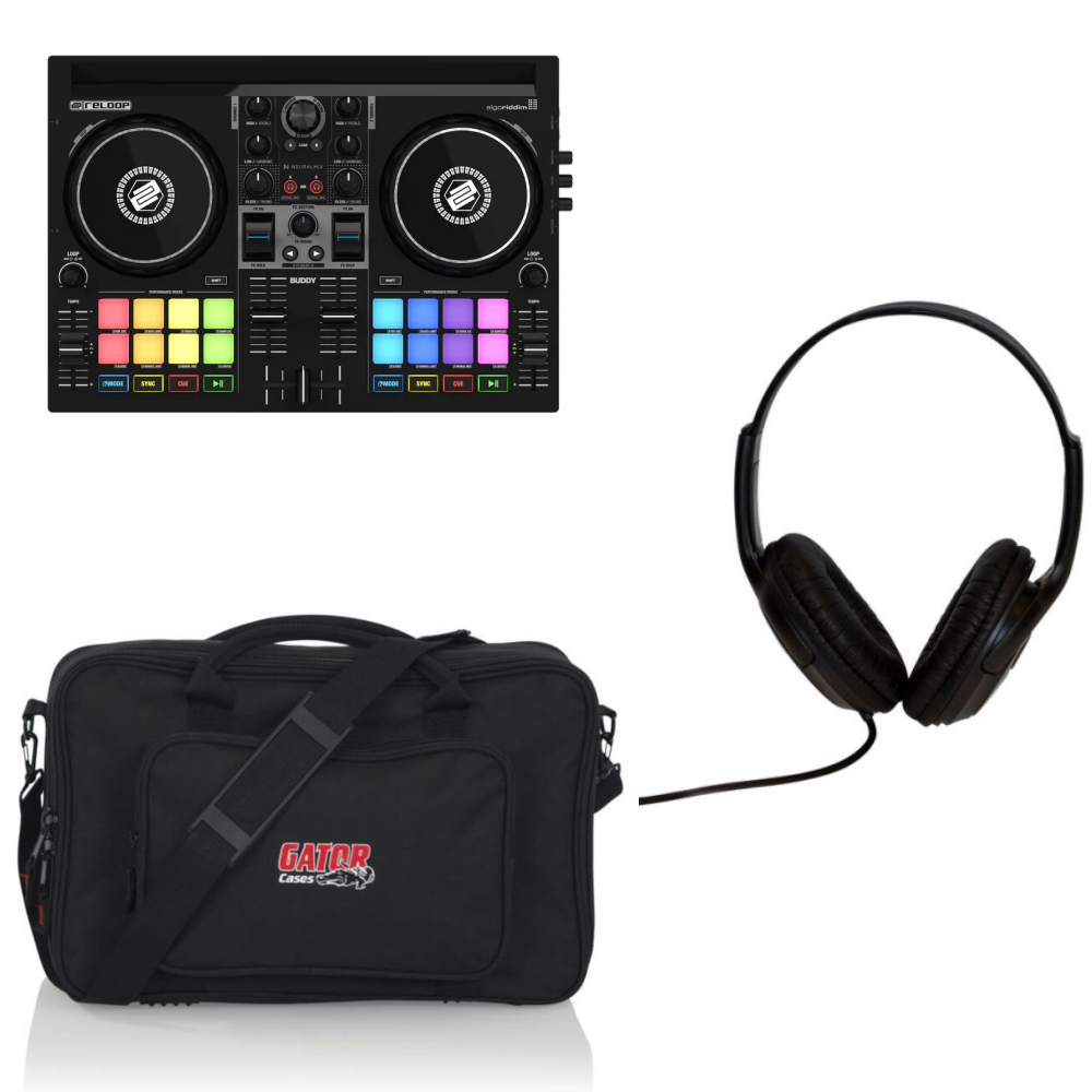 Reloop Buddy Bundle with Controller Bag and Headphones