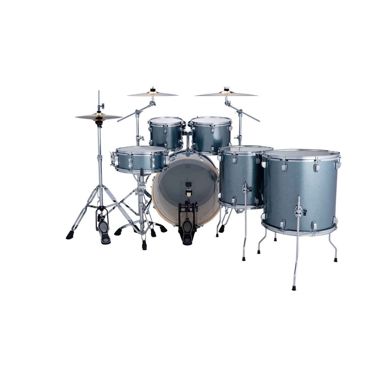 Ludwig Evolution 6-Piece Drum Kit with 22-Inch Kick - Atlantic Sparkle