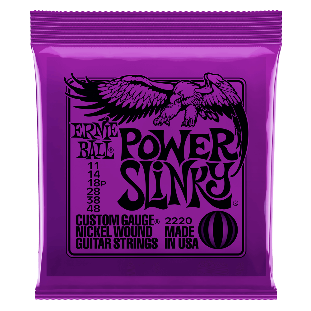 Ernie Ball Power Slinky Nickel Wound Electric Guitar Strings .11-.48