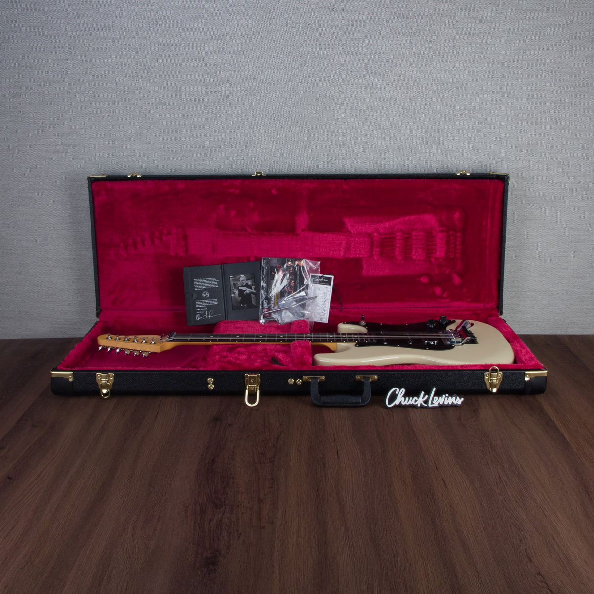 Lerxst Alex Lifeson Signature Electric Guitar with Floyd Rose - Limelight Cream - #24308413