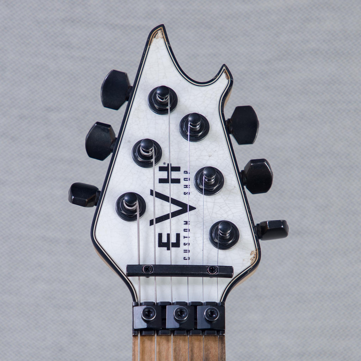 EVH Custom Shop Special Edition Wolfgang Stripes Electric Guitar - White/Black Stripes - #WG17613A