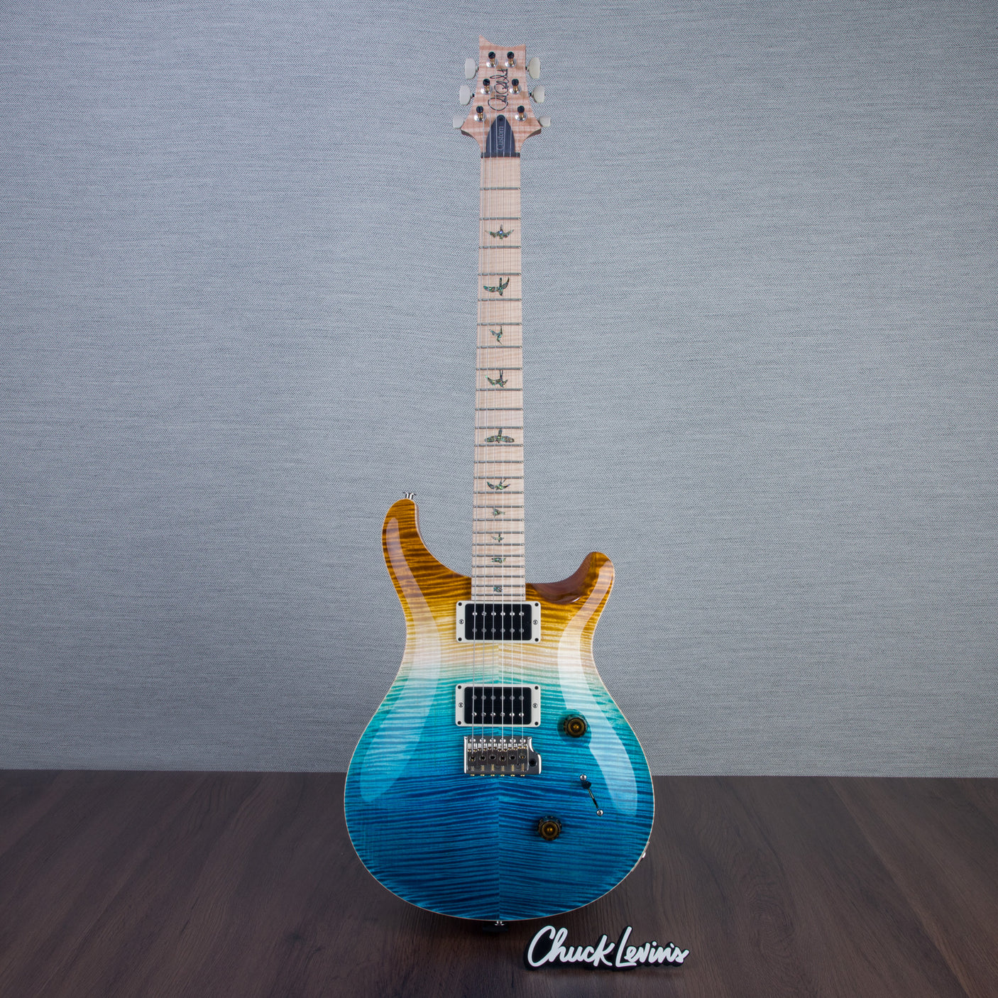 PRS Wood Library Custom 24 Electric Guitar - Private Stock Beach Fade Finish - CHUCKSCLUSIVE - #240383987