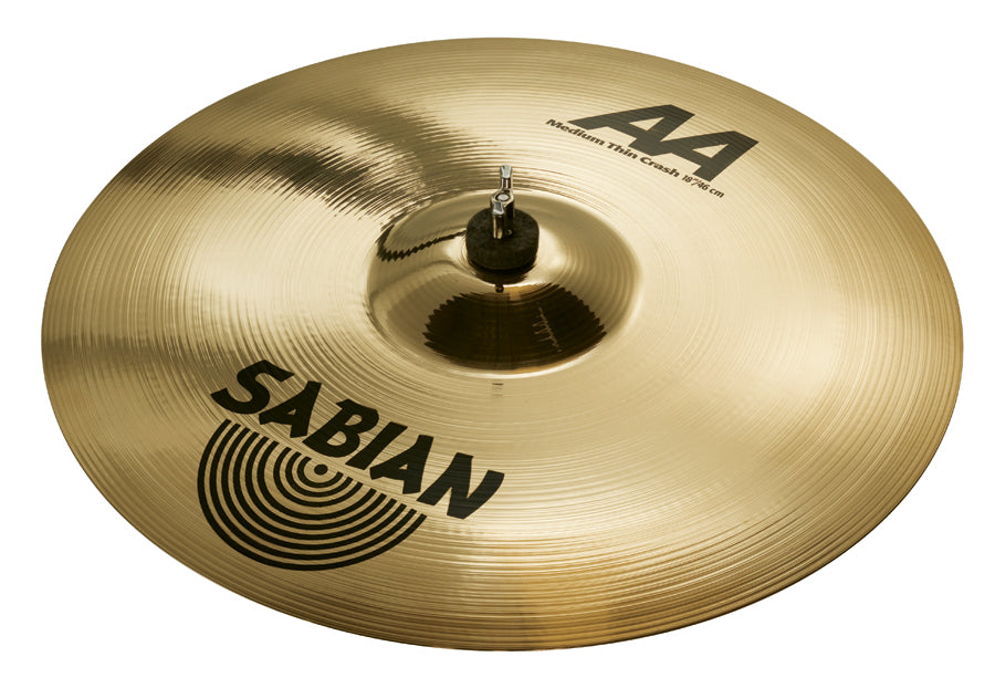 Sabian 18" AA Medium-Thin Crash Cymbal Brilliant Finish