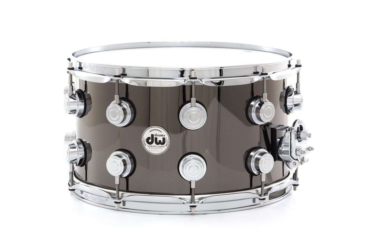 Drum Workshop 14" x 8" Collector's Series Black Nickel Over Brass Snare Drum With Chrome Hardware