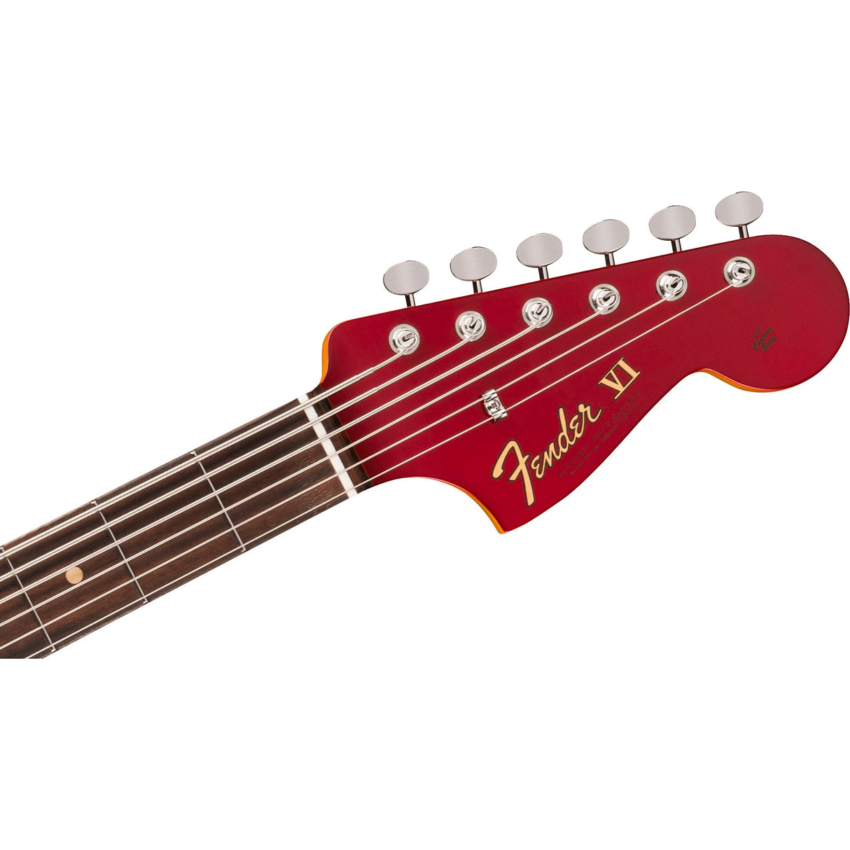 Fender Vintera III Early '60s Bass VI Electric Bass Guitar, Rosewood Fingerboard - Candy Apple Red