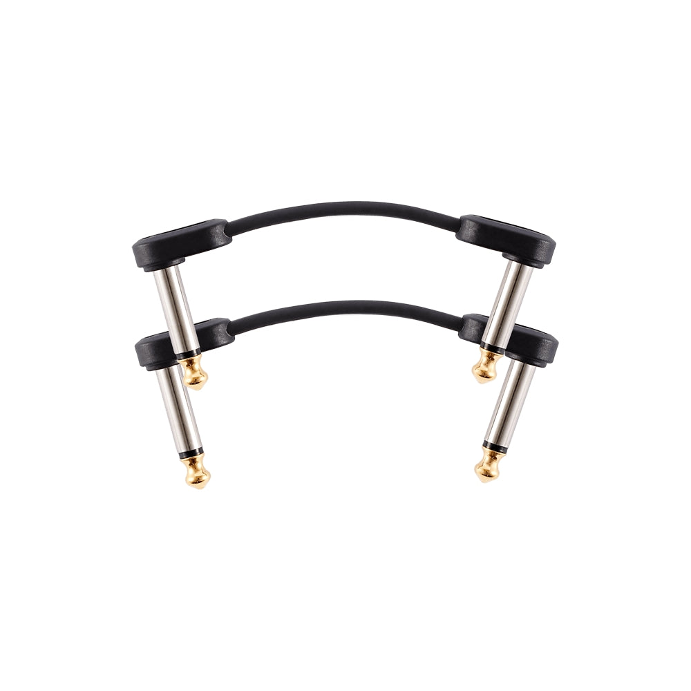 D'Addario PW-FPRR-202 2-Inch Flat Patch Pedal Cables Right Angle