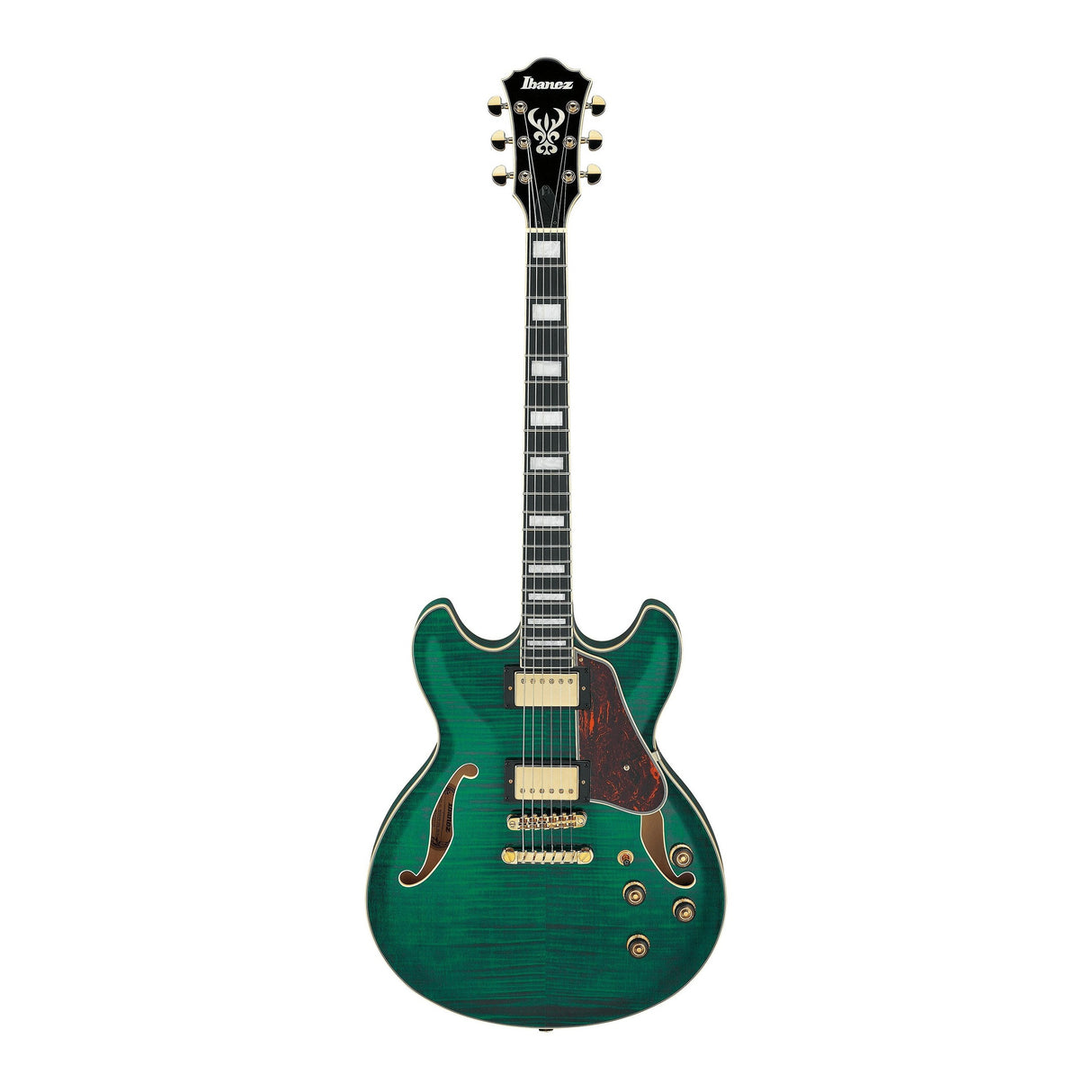 Ibanez Artcore Expressionist AS93FM Semi-Hollowbody Electric Guitar - Transparent Moss Green