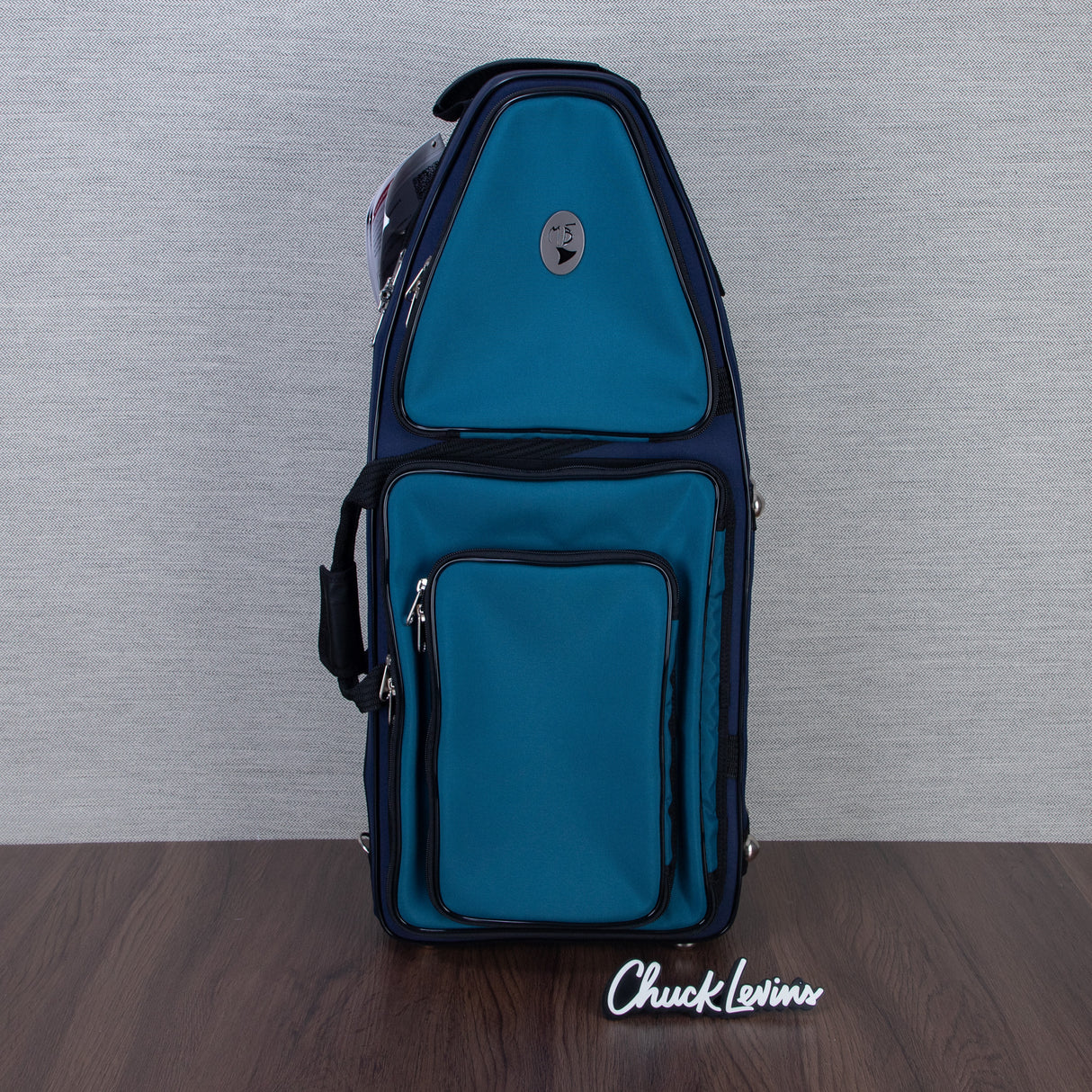Marcus Bonna Nylon Bassoon Case with Rain Cover - Blue and Turquois