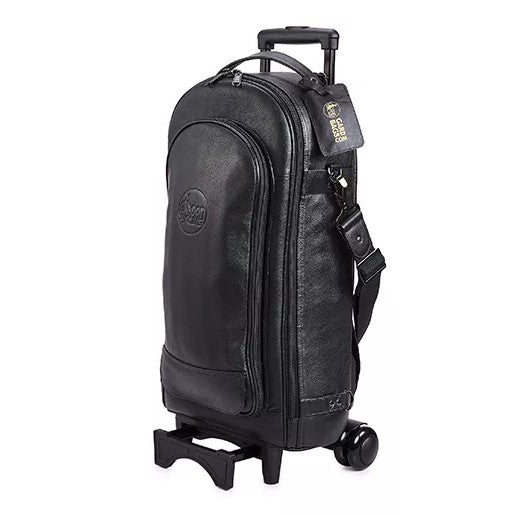 Gard 10-WBFLK Compact Triple Trumpet Wheelie Bag - Black Leather