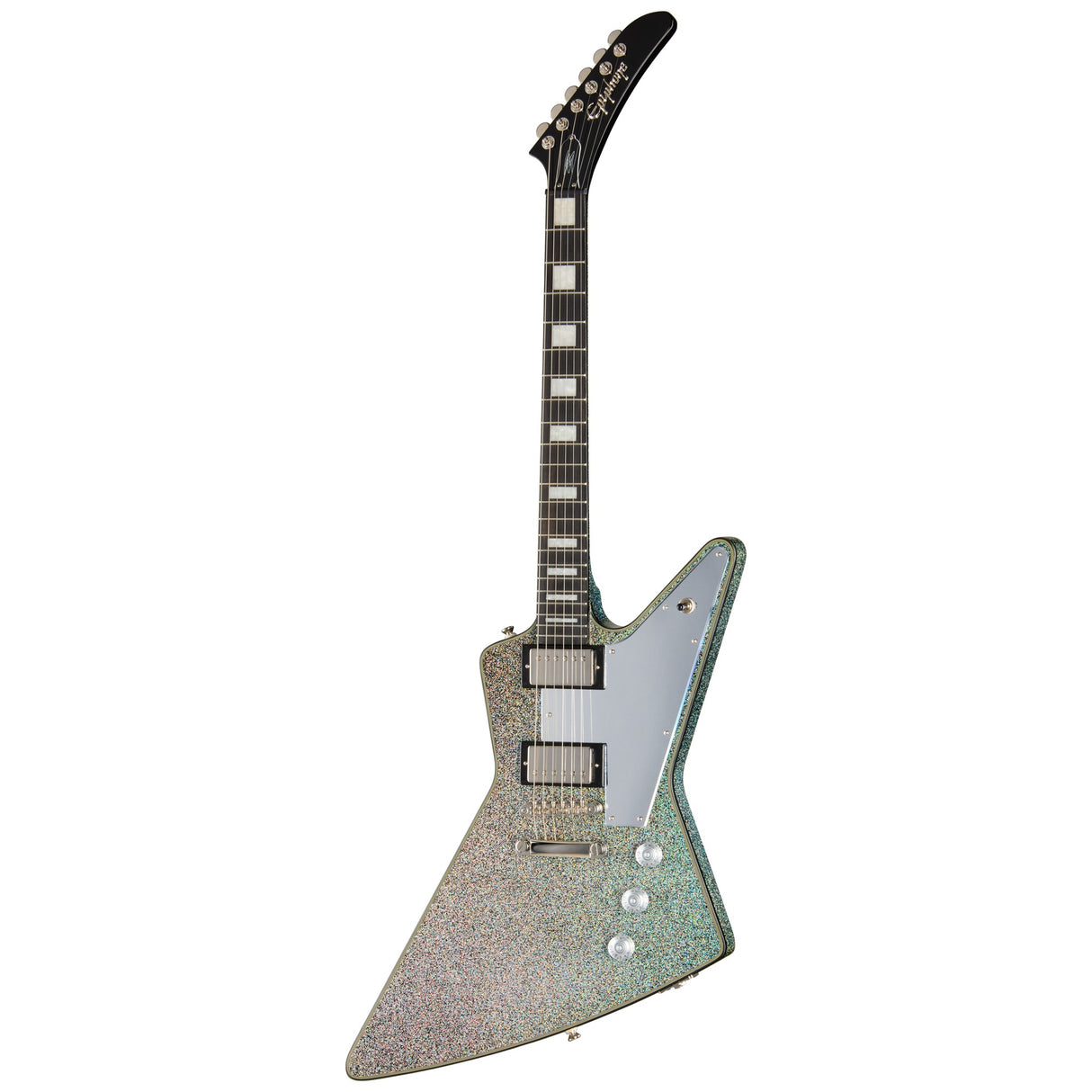 Epiphone Lzzy Hale Explorer Custom Signature Electric Guitar - Black Diamond Holographic Sparkle