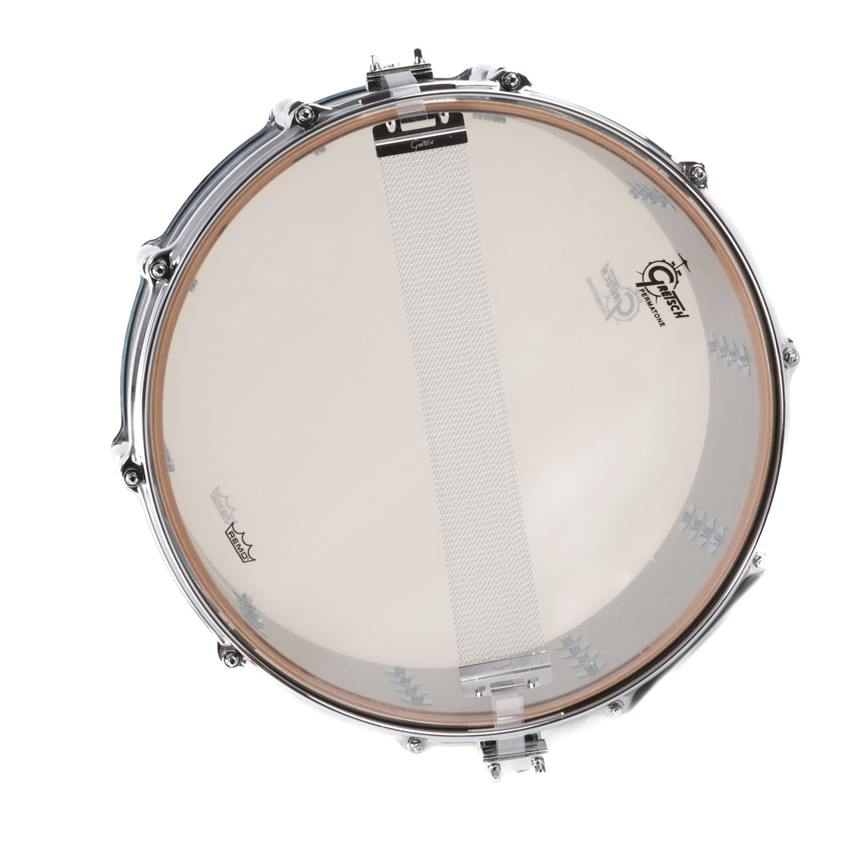 Gretsch USA Custom 14x6.5-Inch Snare Drum - Aqua Satin Flame