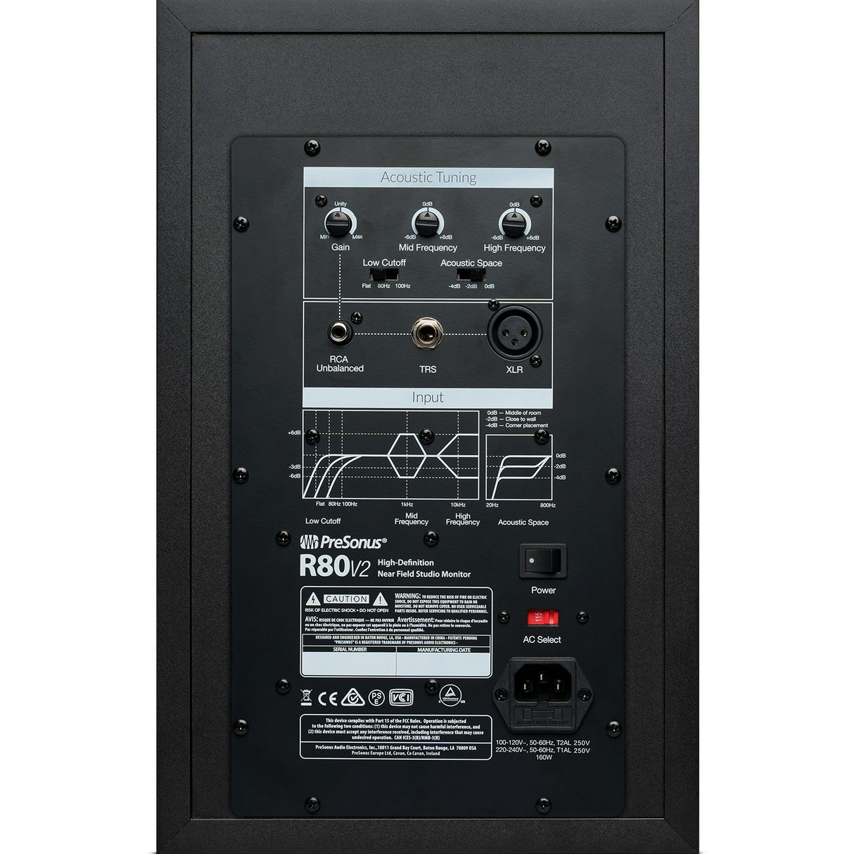PreSonus R80 V2 8 Inch Powered Studio Monitor