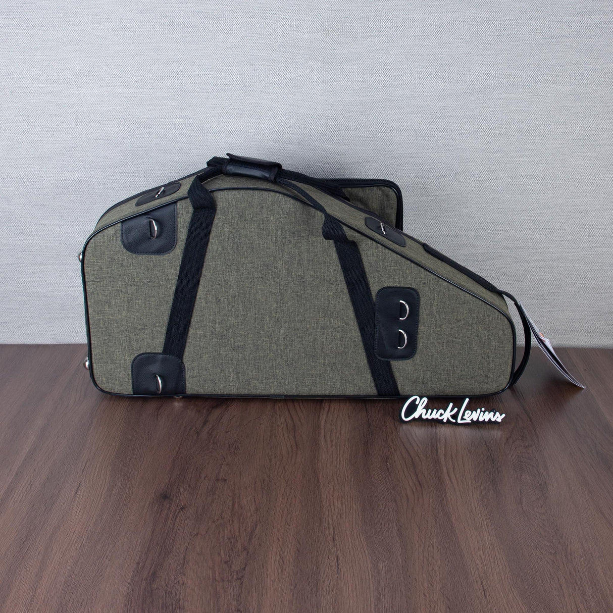 Marcus Bonna Alto and Non-Detachable Curved Soprano Double Saxophone Case - Cationic Green