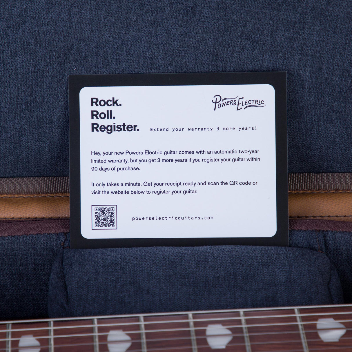 Powers Electric A-Type Electric Guitar - Signal Yellow - #B145
