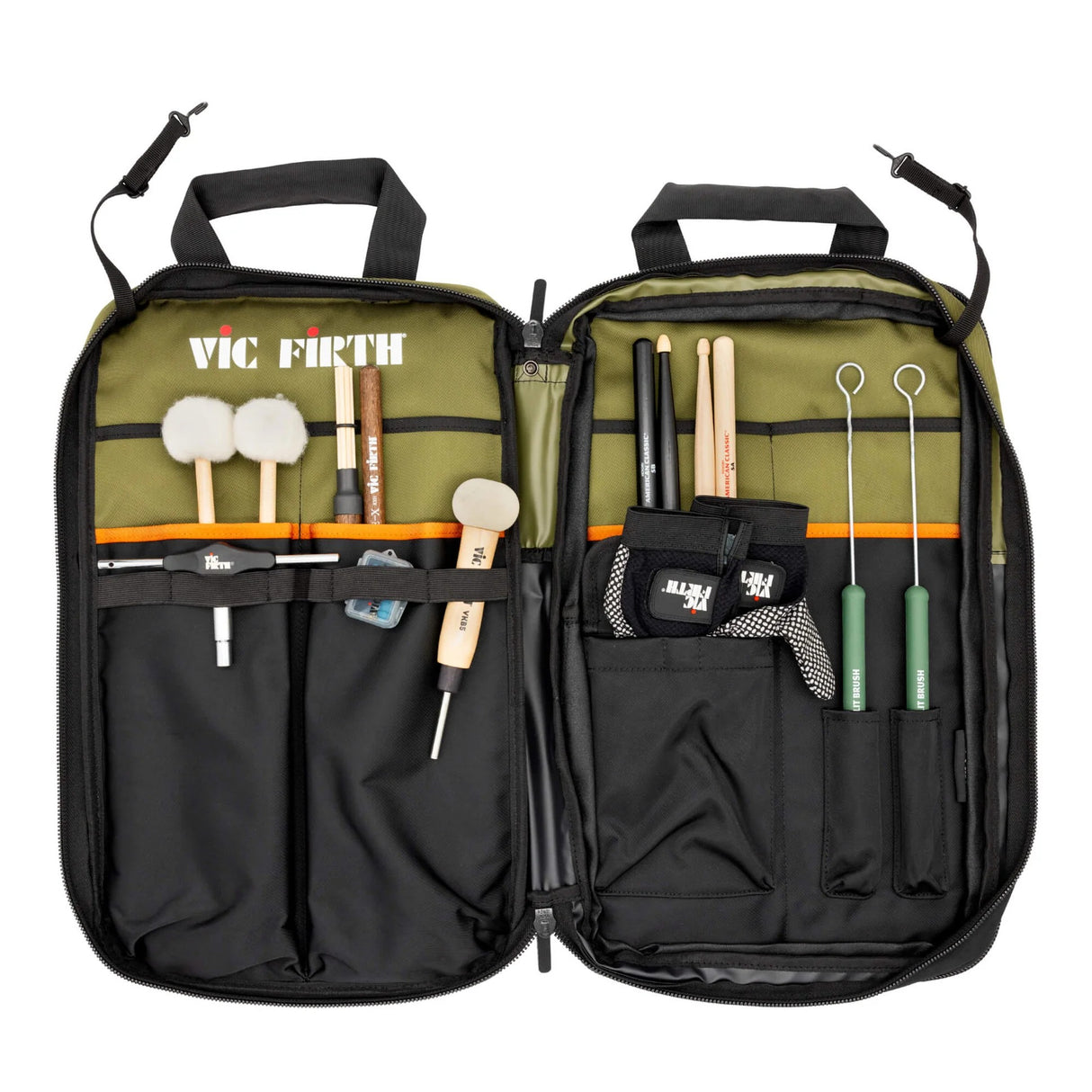 Vic Firth Professional Stick Bag - Green / Black