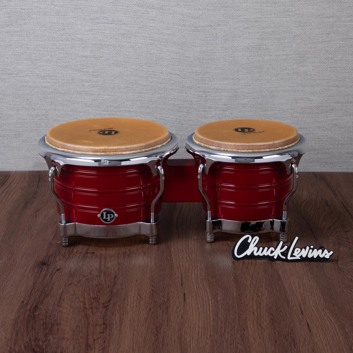 LP Generation II Bongos - Wine Red with Chrome Hardware
