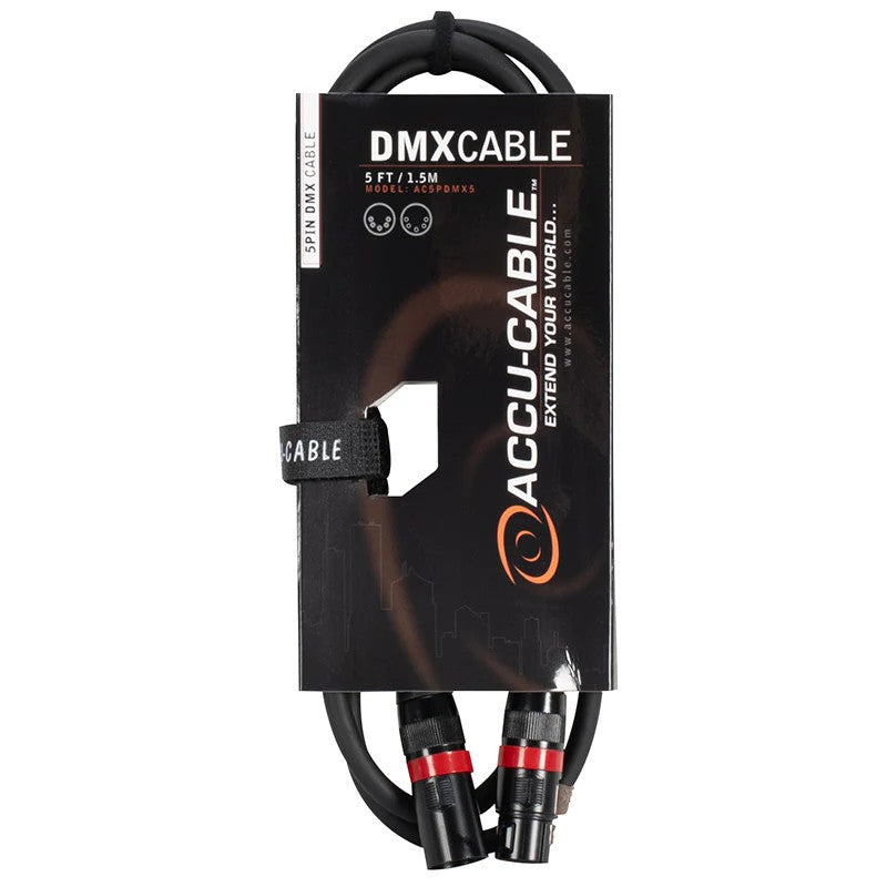 ADJ Accu-Cable AC5PDMX5 5 Pin DMX Cable - 5-Foot