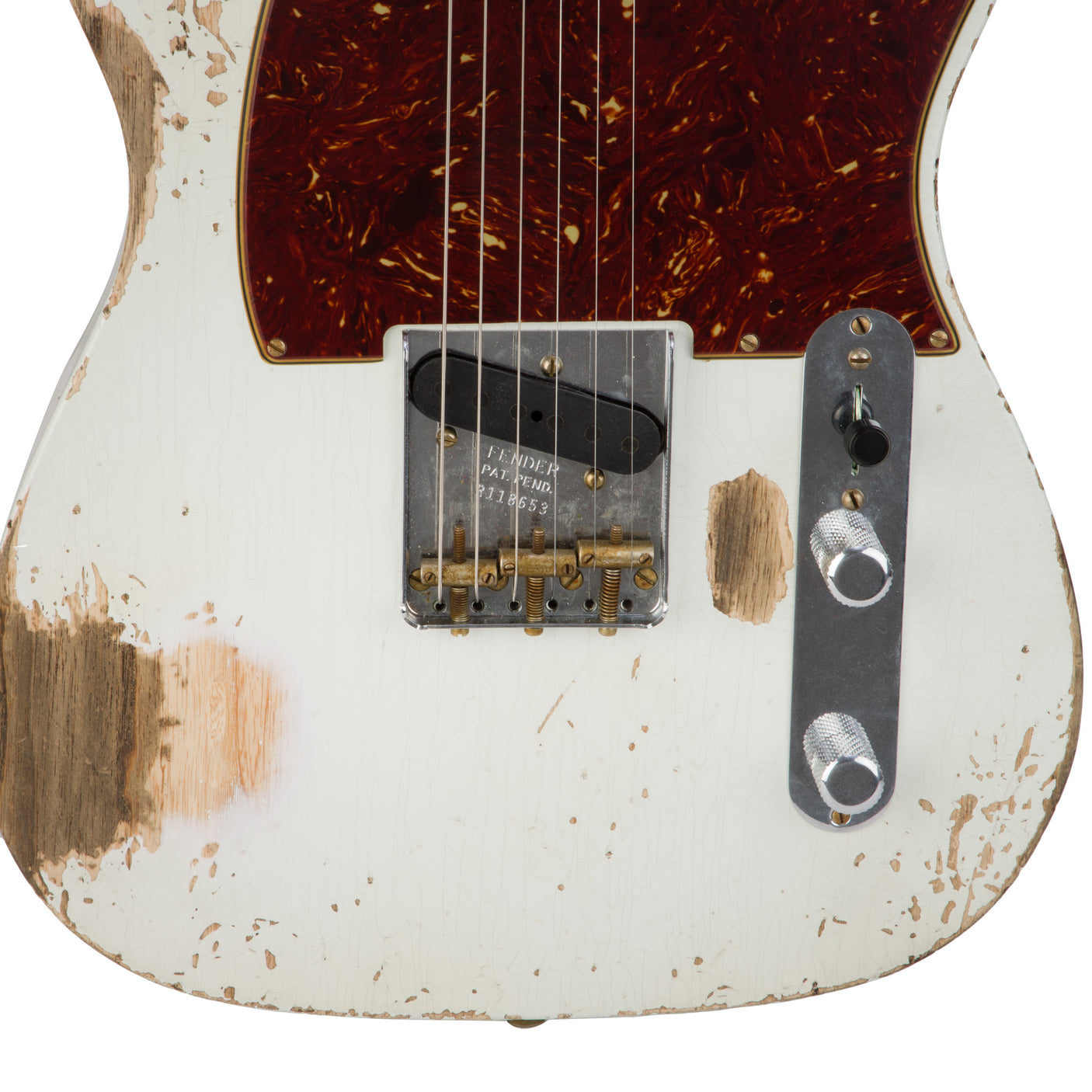 Fender Custom Shop 1950 Esquire Heavy Relic Guitar - Aged Olympic White - CHUCKSCLUSIVE - #R118653